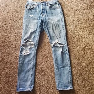 501 Button Fly Jeans Size 27